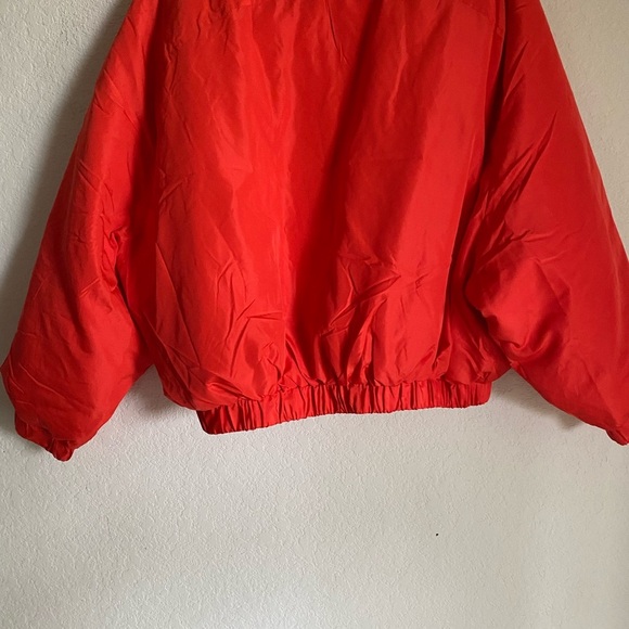 New Look Orange Puffer Bomber Zip Up Cropped Gorpcore Streetwear Jacket L - Picture 10 of 14